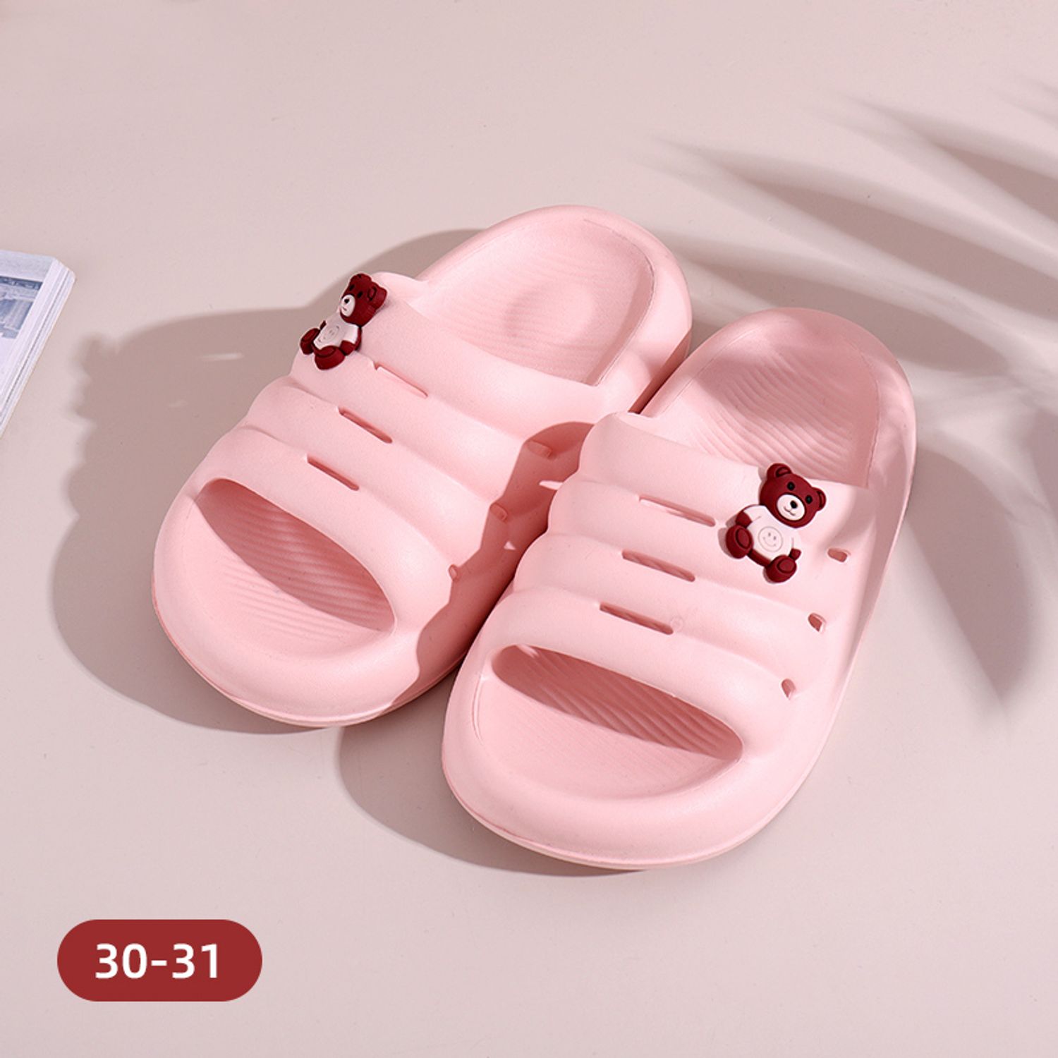 Cartoon Series Soft Sandals for Kids (Pink 30-31)