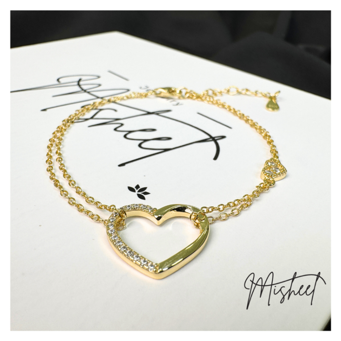 HOLLOW HEART BRACELET