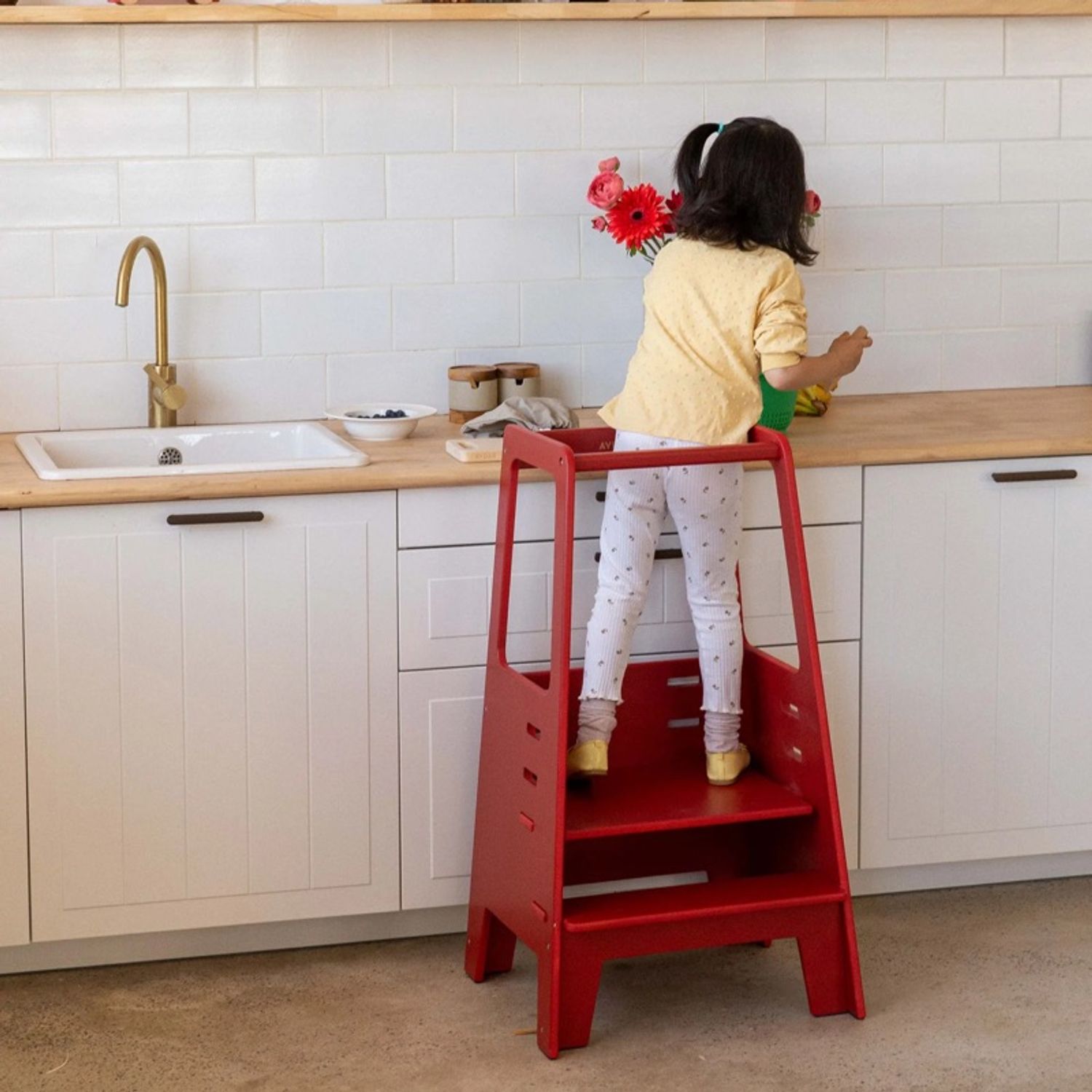 Toddler tower WINE RED