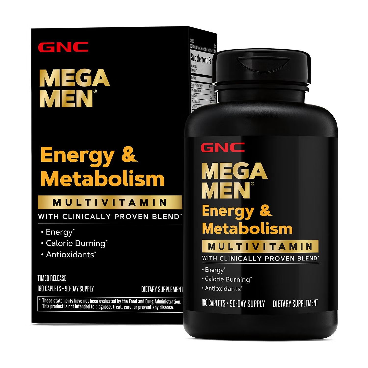 Mega Men® Energy & Metabolism Multivitamin - 180 Caplets (90 Servings)