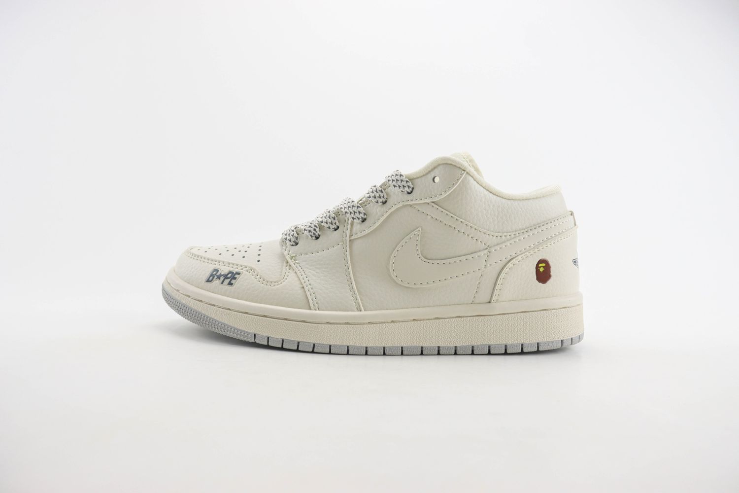 Air Jordan 1 Low BAPE Off White Grey