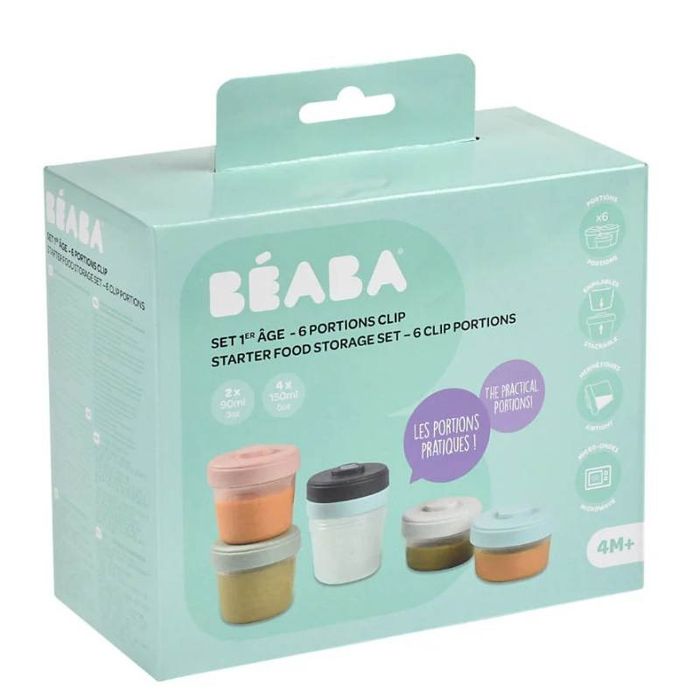 Béaba 1st Stage хоол хадгалах савны сет  (90мл – 2ш / 150мл – 4ш)