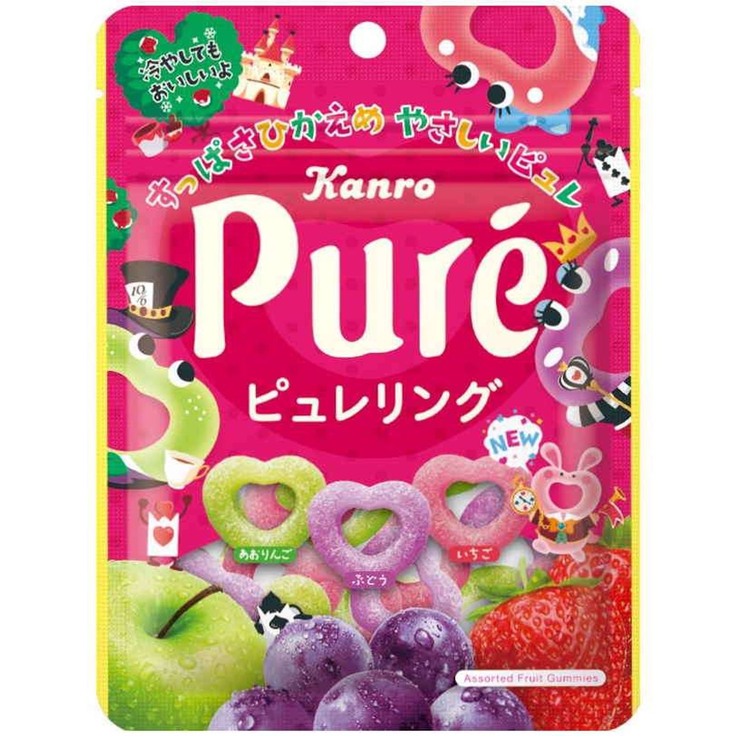Зөөлөн чихэр /Зүрхэн хэлбэртэй, жимсний амтат/ 63гр-63G PURE RING