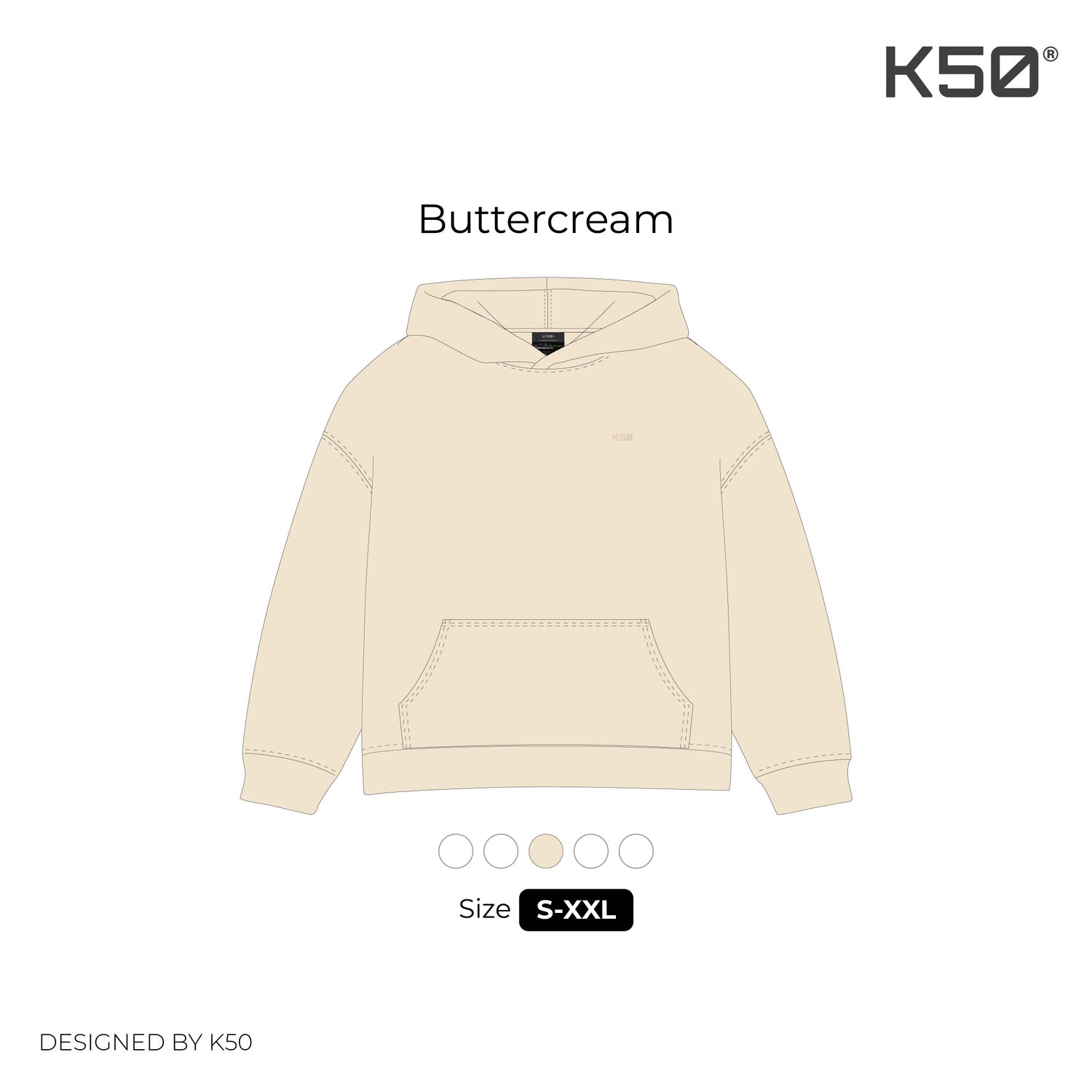 Small Logo Hoodie - Buttercream 
