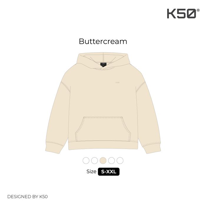 Small Logo Hoodie - Buttercream 