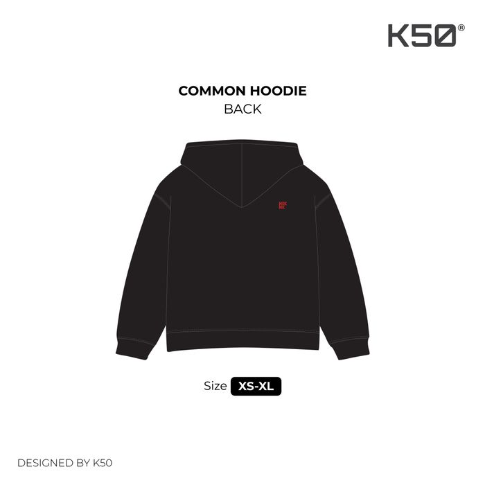 Common Hoodie - Black (Small Logo)