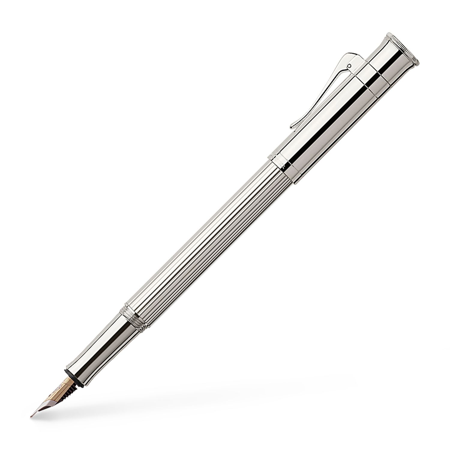 Graf von Faber-Castell Classic Platinum plated Fountain Pen M 