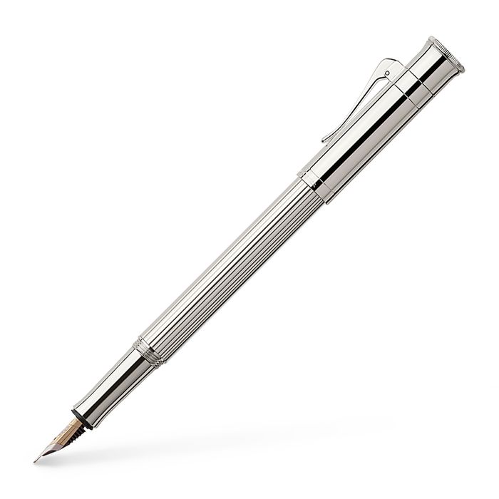 Graf von Faber-Castell Classic Platinum plated Fountain Pen M 