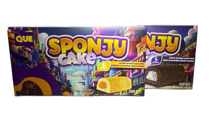 Кекс Que Sponjy 200гр 5ш