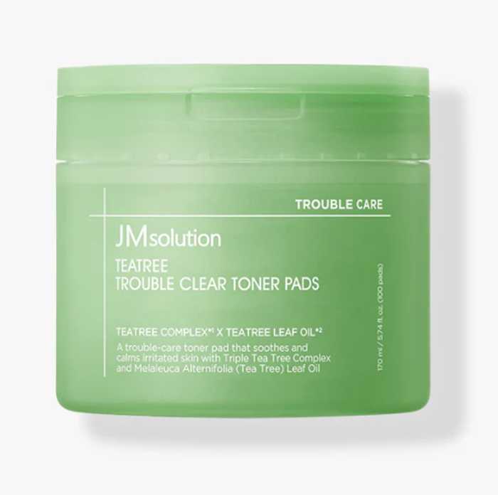 JM solution Tea tree trouble clear toner pads