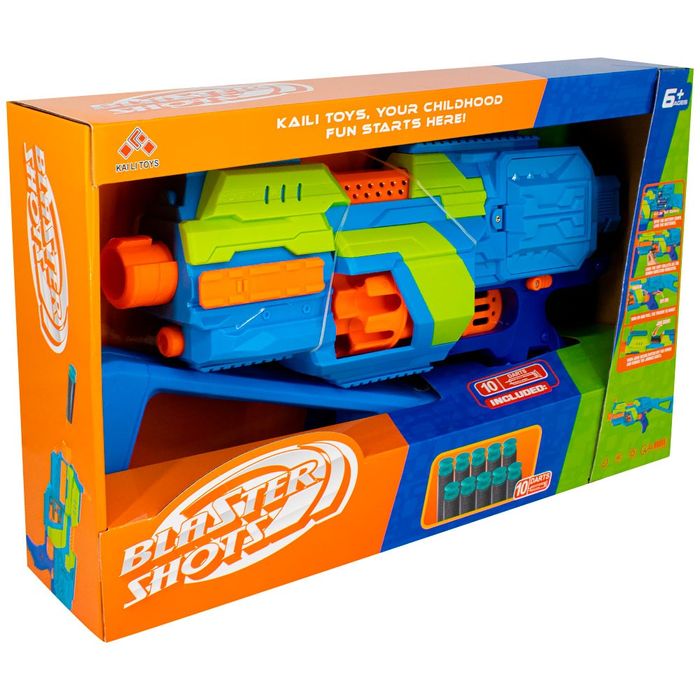 Blaster Shots - Зөөлөн сумтай буу, 10ш сумтай