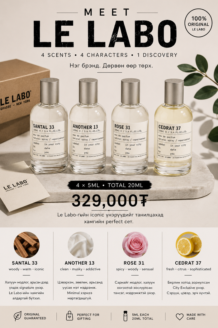 MEET LE LABO 🤍