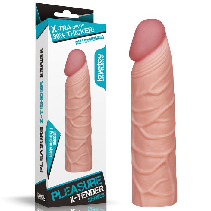 Pleasure X-tender series 1inch/25mm/Flesh