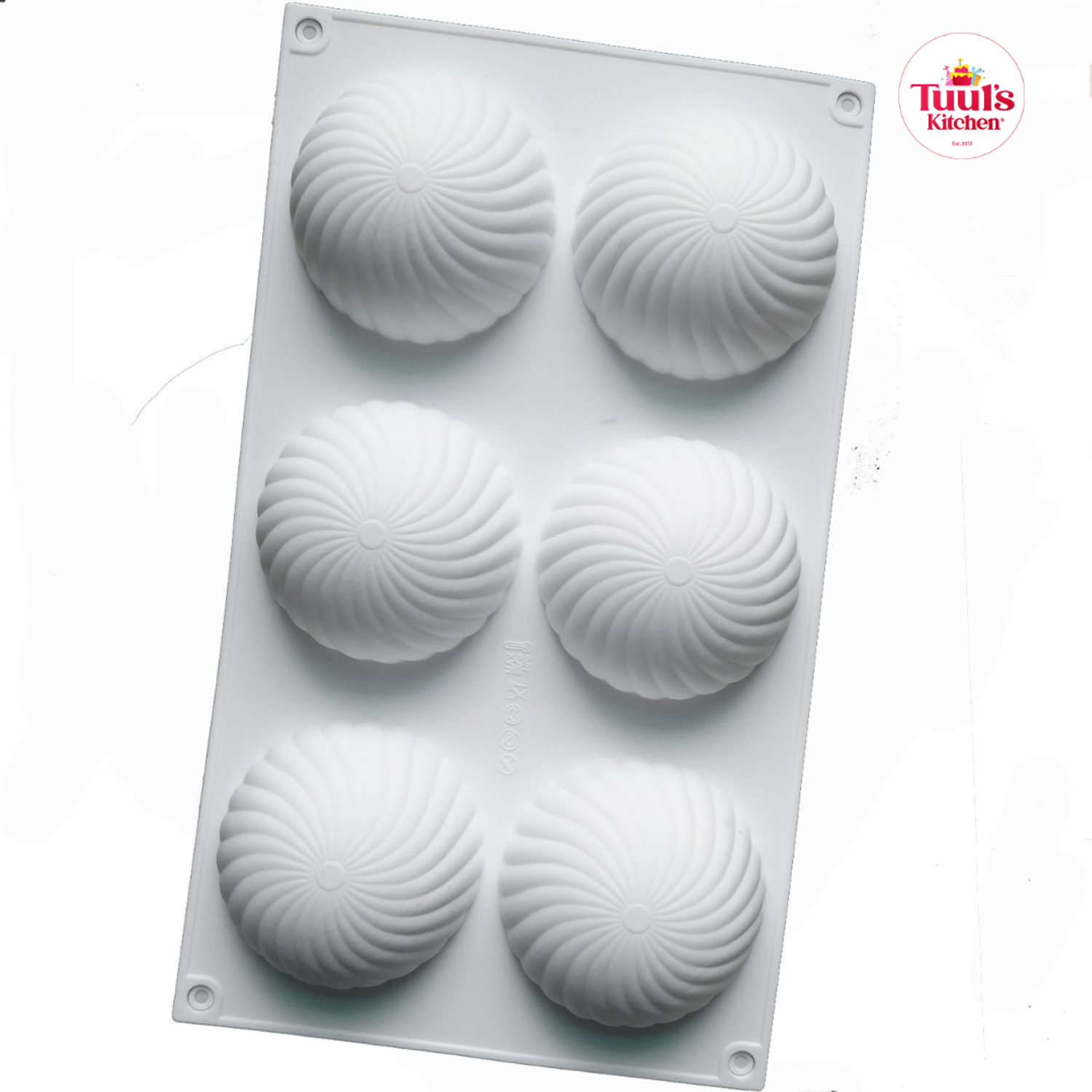 Мүссний бүтэн мушгиа хээтэй 6тай силикон хэв