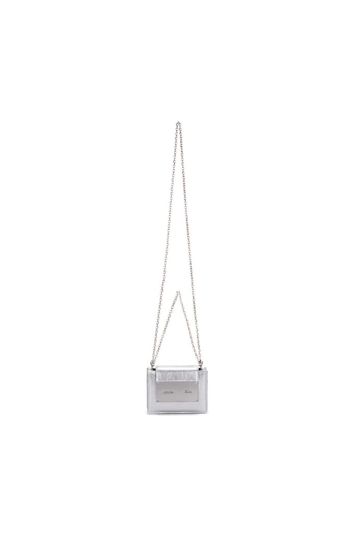ACCORDION MINI BAG IN SILVER