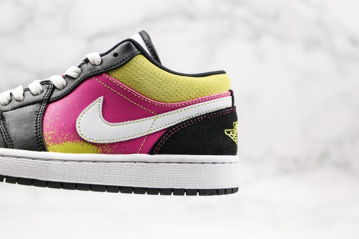 Jordan 1 Low Black Active Fuchsia Cyber