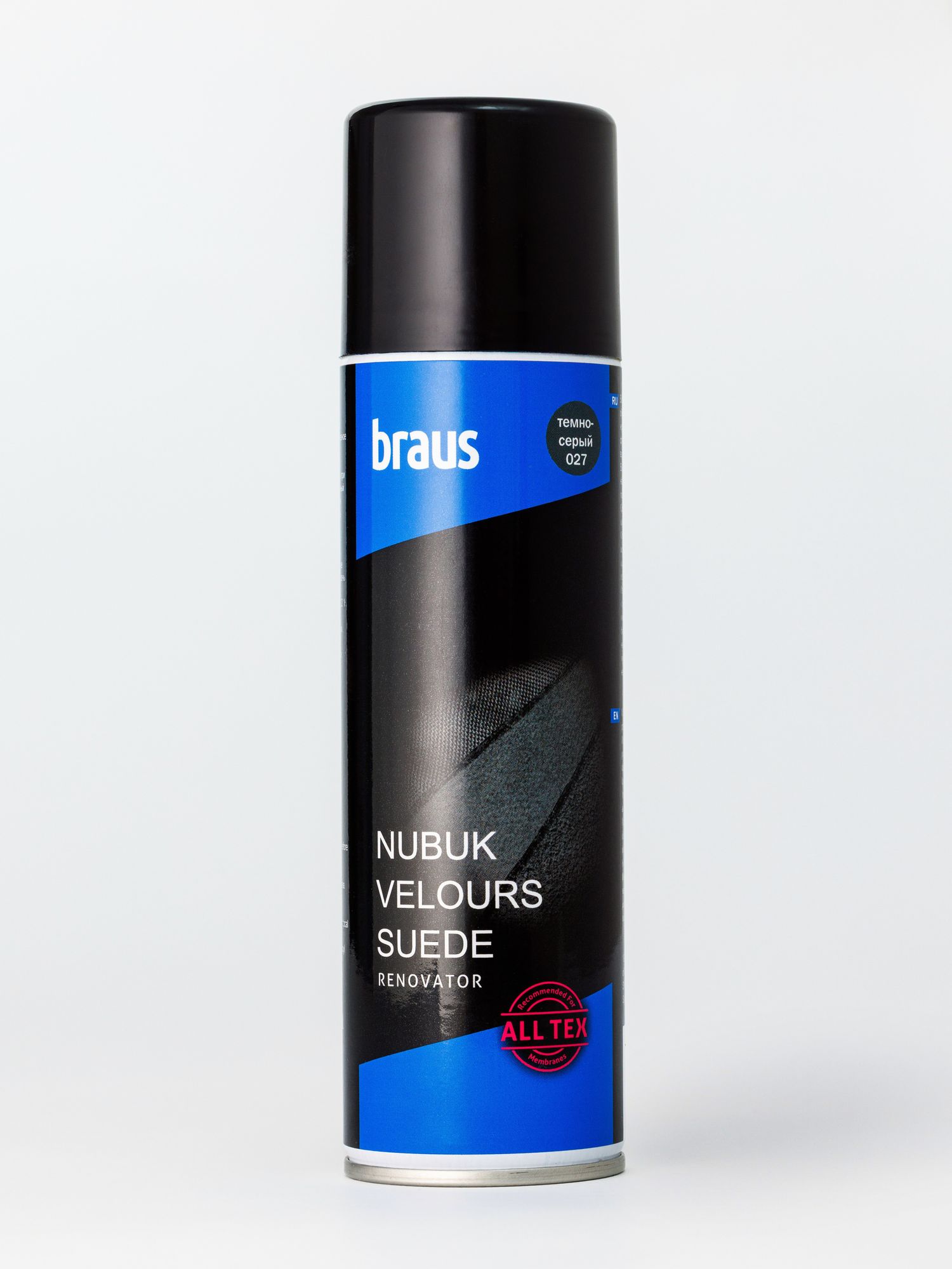 BRAUS Үстэй Арьс (Замш, Нубук) будаг сэргээх шүршигч 250ml