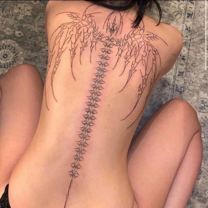 Skeleton Wings Эмэгтэй нурууны