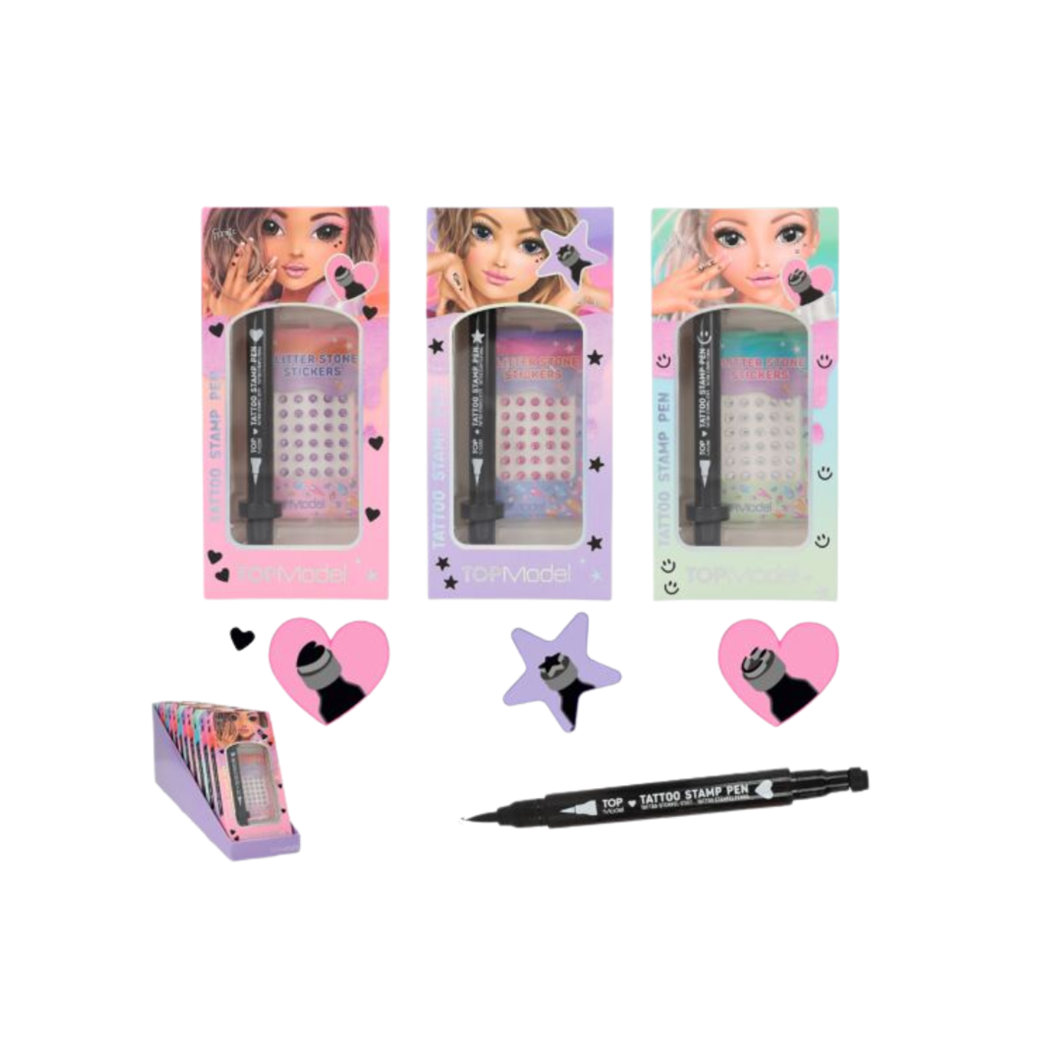 TOPModel Tattoo Pen with Glitter Stones  BEAUTY and ME