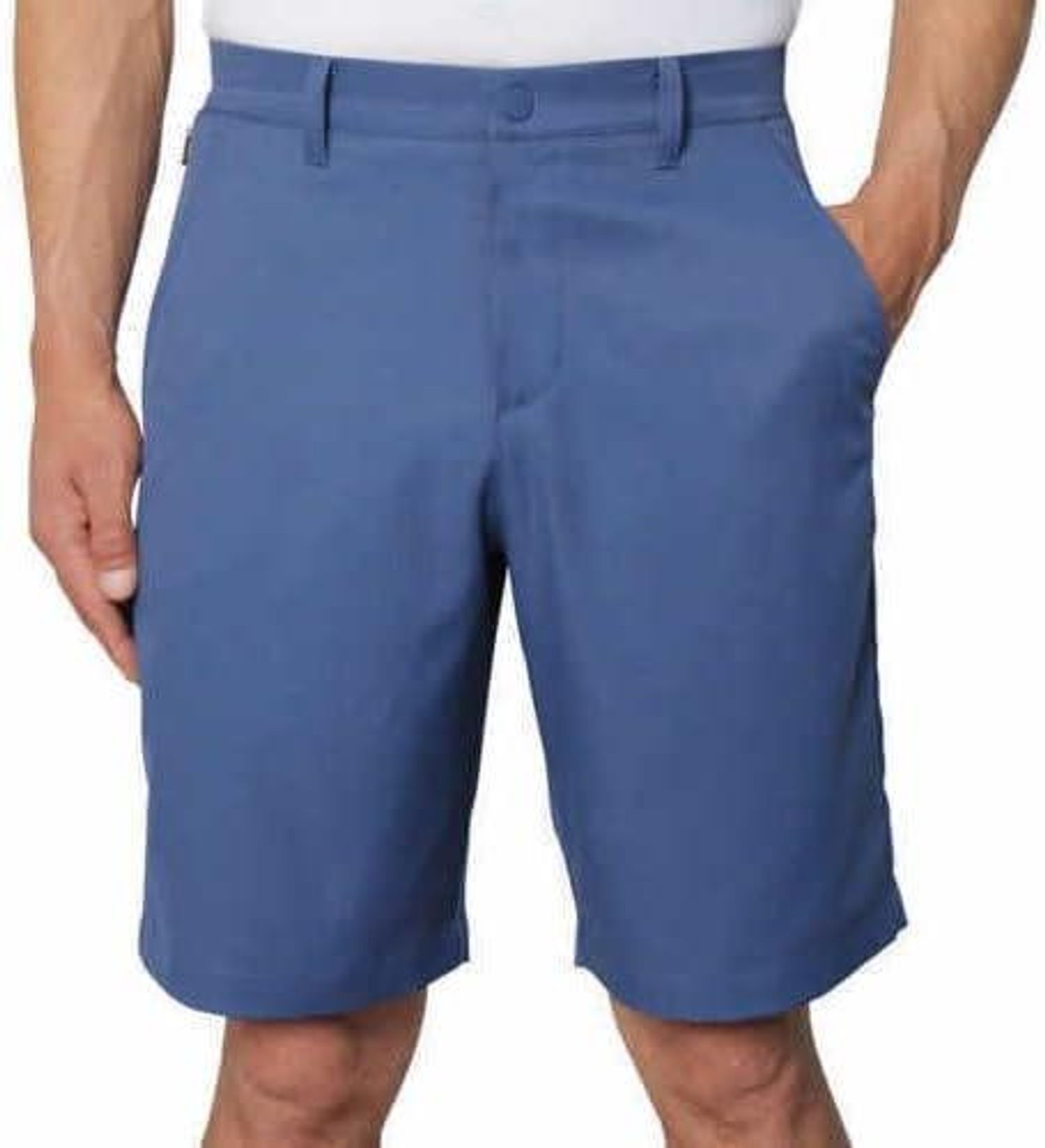 Kirkland Signature Men’s Zipper Pocket Waistband Shorts, Blue, Size 36