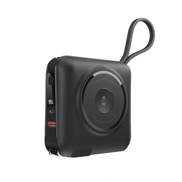 WiWU 6 in 1 Wireless Magnetic Power Bank with Type-C and AC Outlet