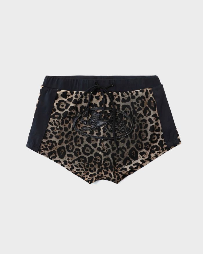 Mystic Boy Shorts - Brown Leopard