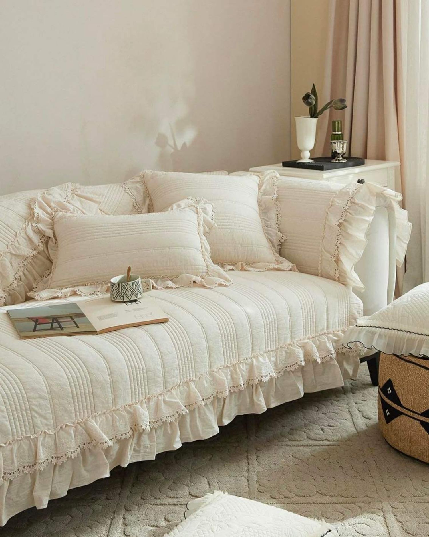 Сайн чанарын цэвэр даавуун ширмэл буйдангийн бүтээлэг