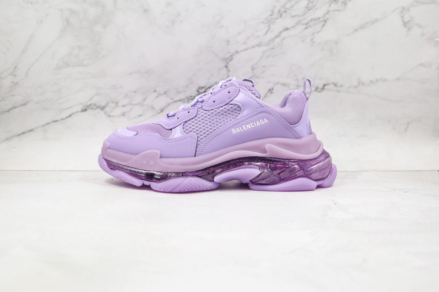 Balenciaga Wmns Triple S Sneaker 'Clear Sole - Light Lilac'