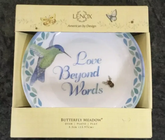 BUTTERFLY MEADOW LOVE BEYOND WORDS DISH