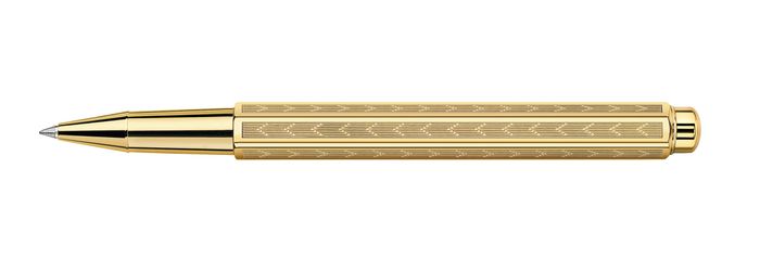 Caran d'Ache ECRIDOR™ CHEVRON Gold Rollerball Pen