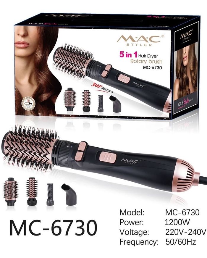 MAC STYLER MC-6730 – 5 in 1 Эргэдэг Сойзтой Үс Хэлбэржүүлэгч