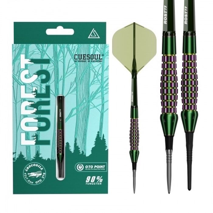 CUESOUL FOREST - CROCODILE 90% Darts Steel Tip