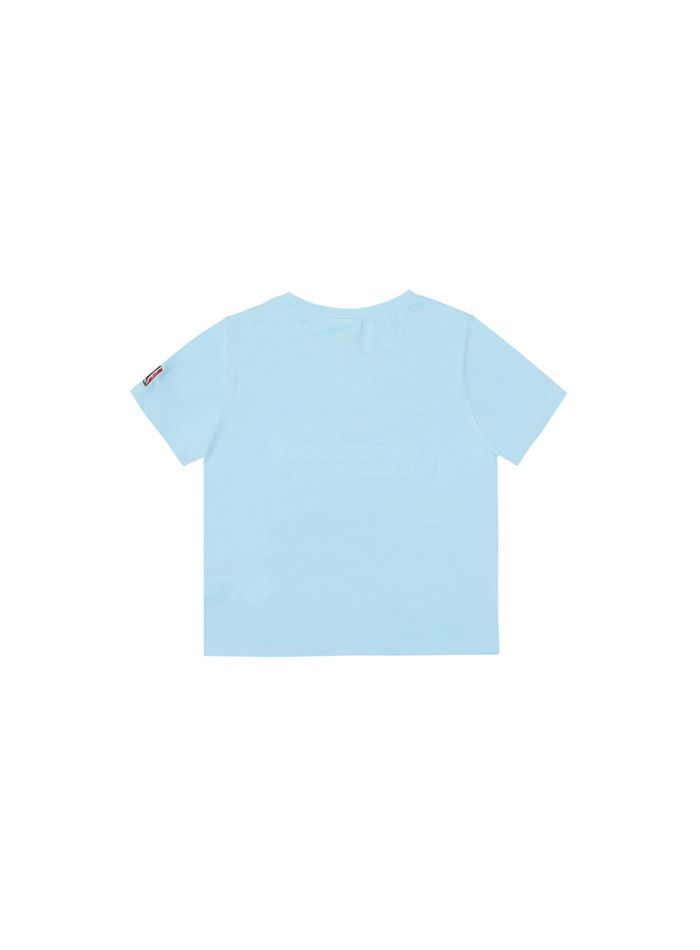 Bold Logo 2 Baby Tee - Baby Blue