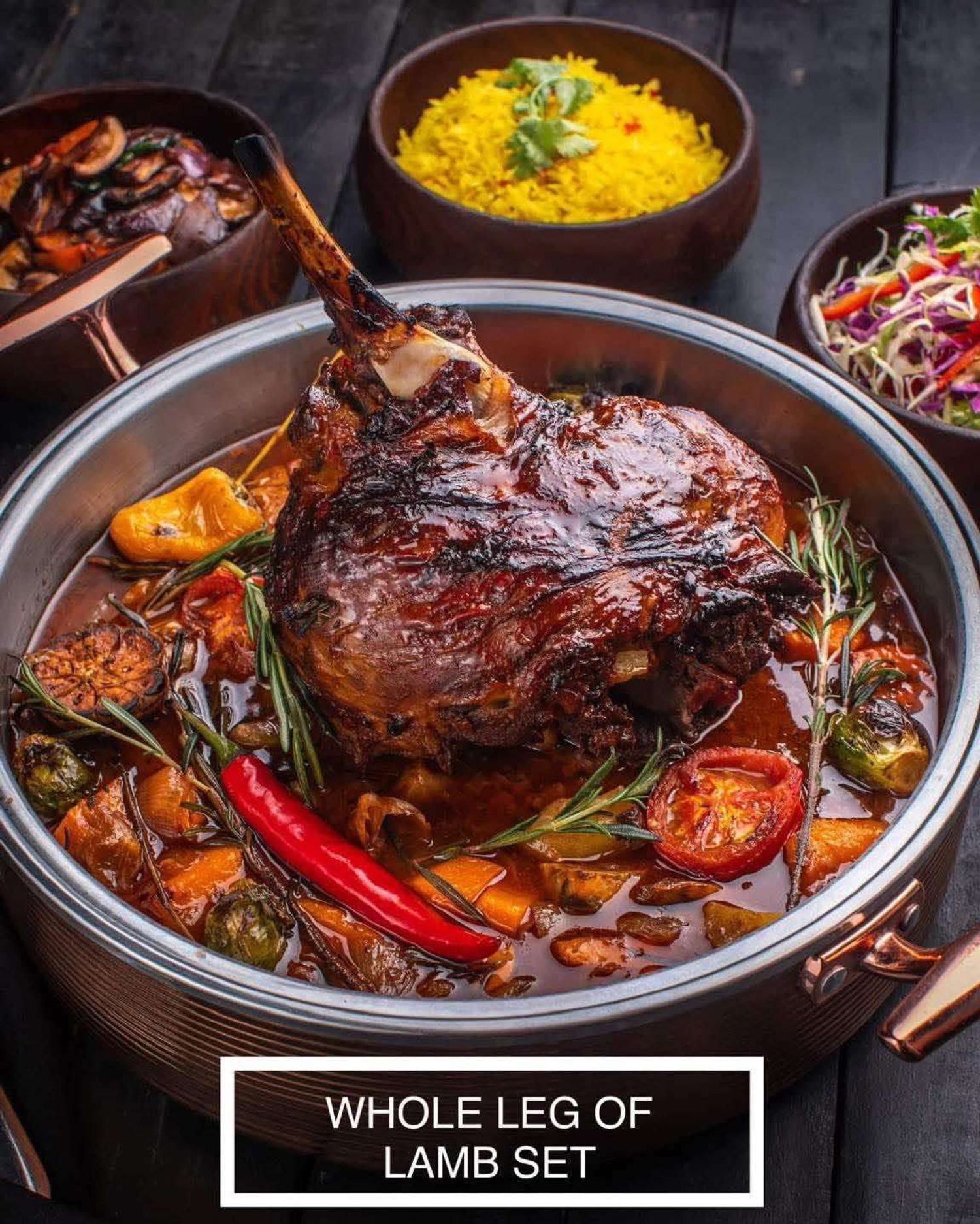 Family set:  Whole leg of lamb