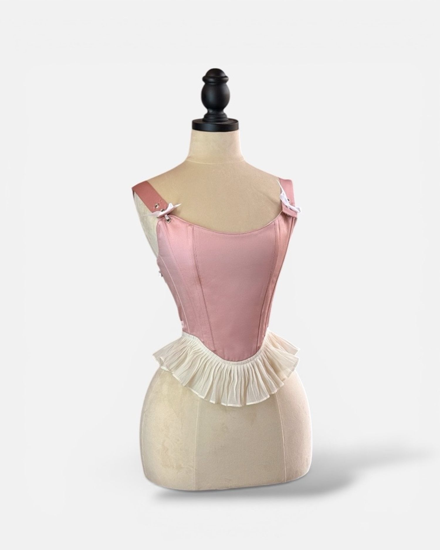 Peach Ruffle – Full Corset 