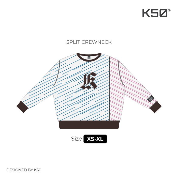 Split Crewneck - 108/104/Brwn