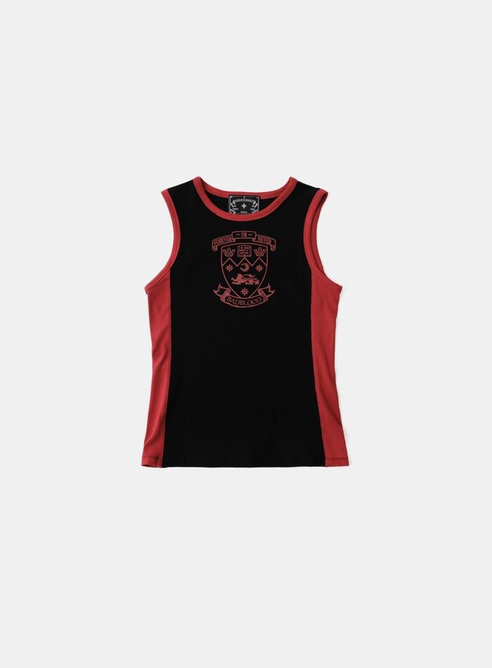 Workshop Shield Print Tank - Black/Red
