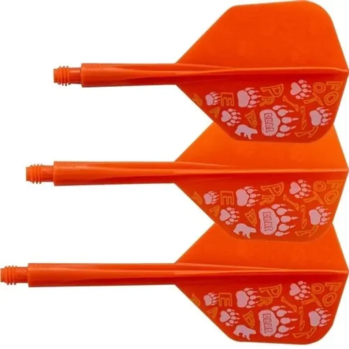  CONDOR AXE FLIGHTS - Footprint Bear -Small Orange