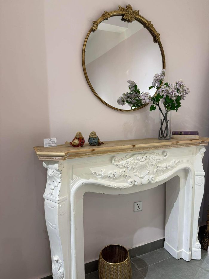 Камины хэлбэртэй, винтаж загвартай гоёлын консоль тавиур