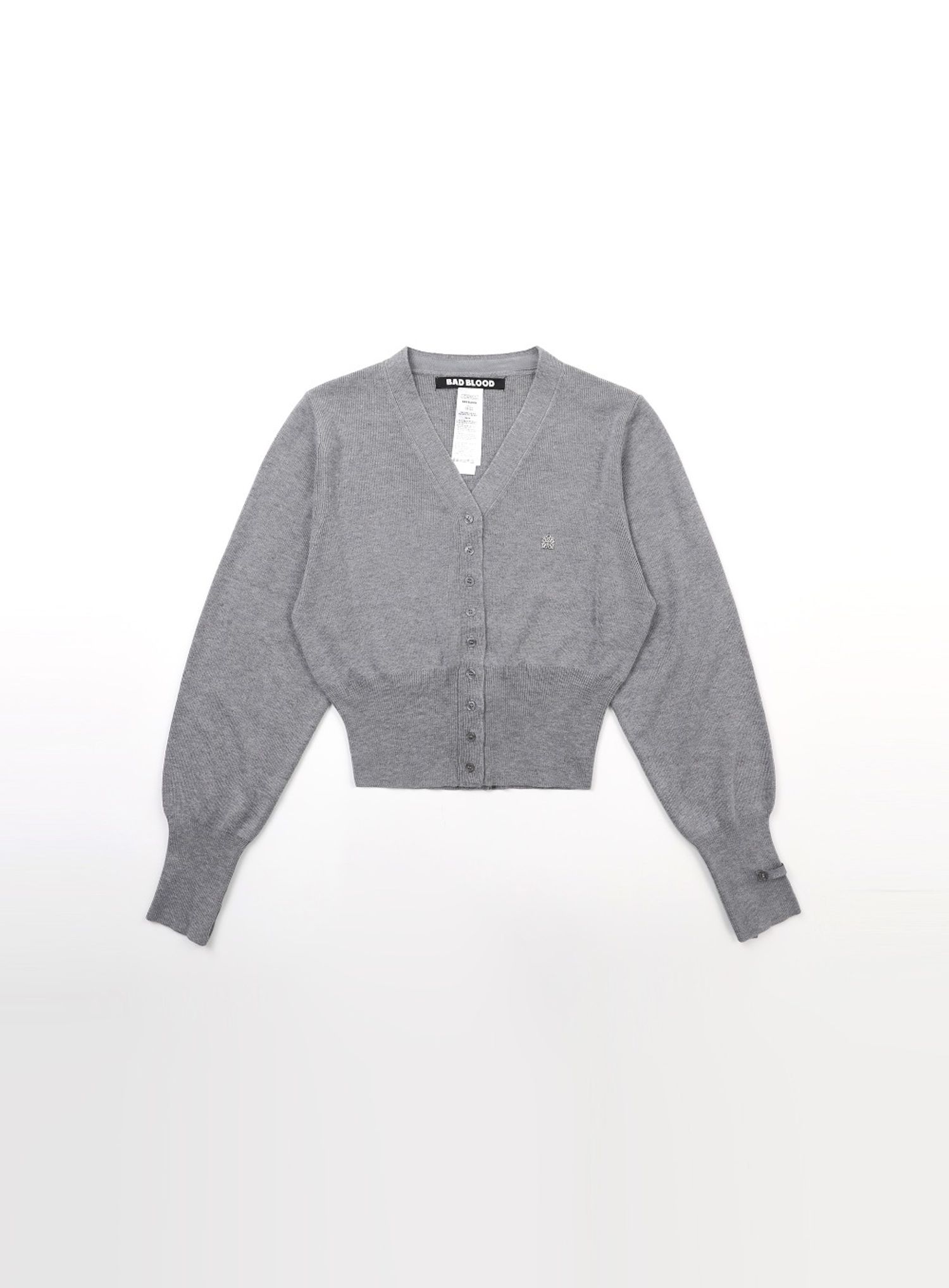 The Pure V-neck Cardigan – Gray
