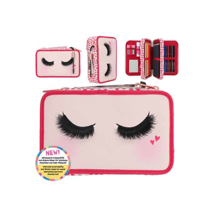 TOPModel triple pencil case beauty girl 