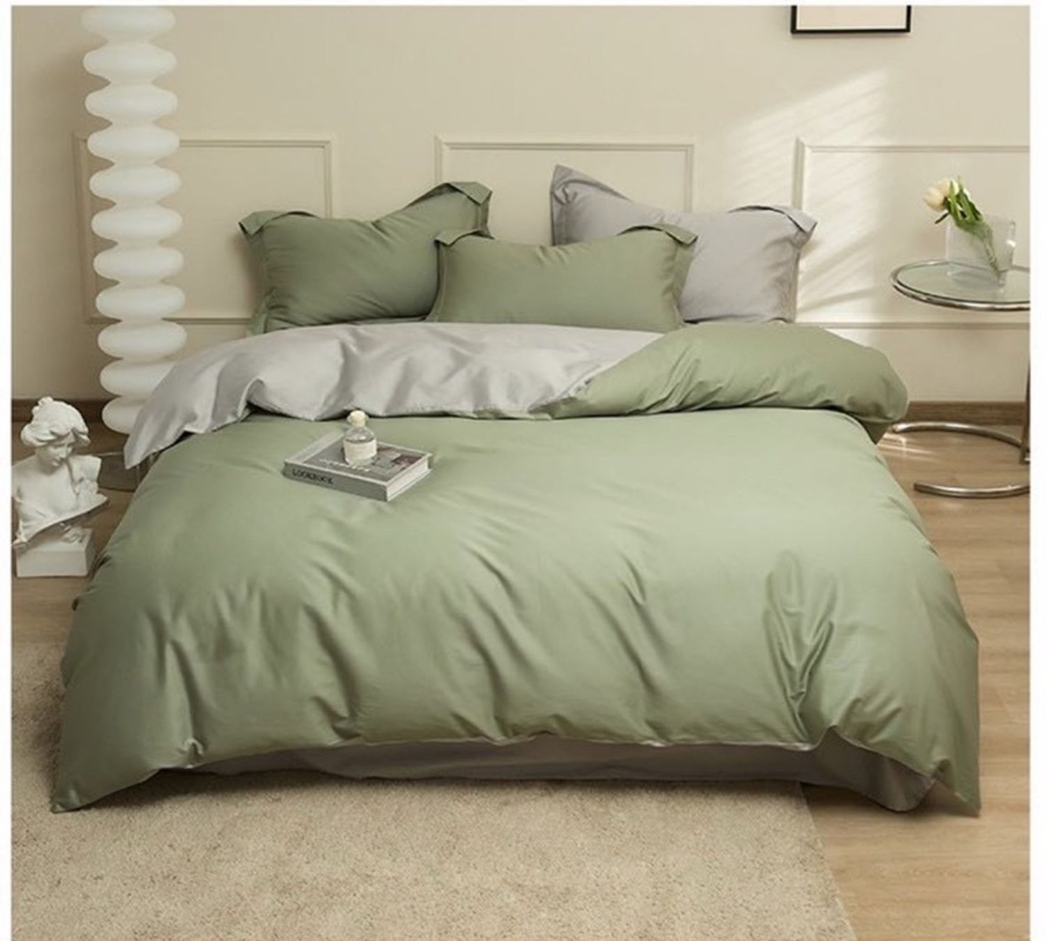 TENCEL ногоон/саарал 200:230