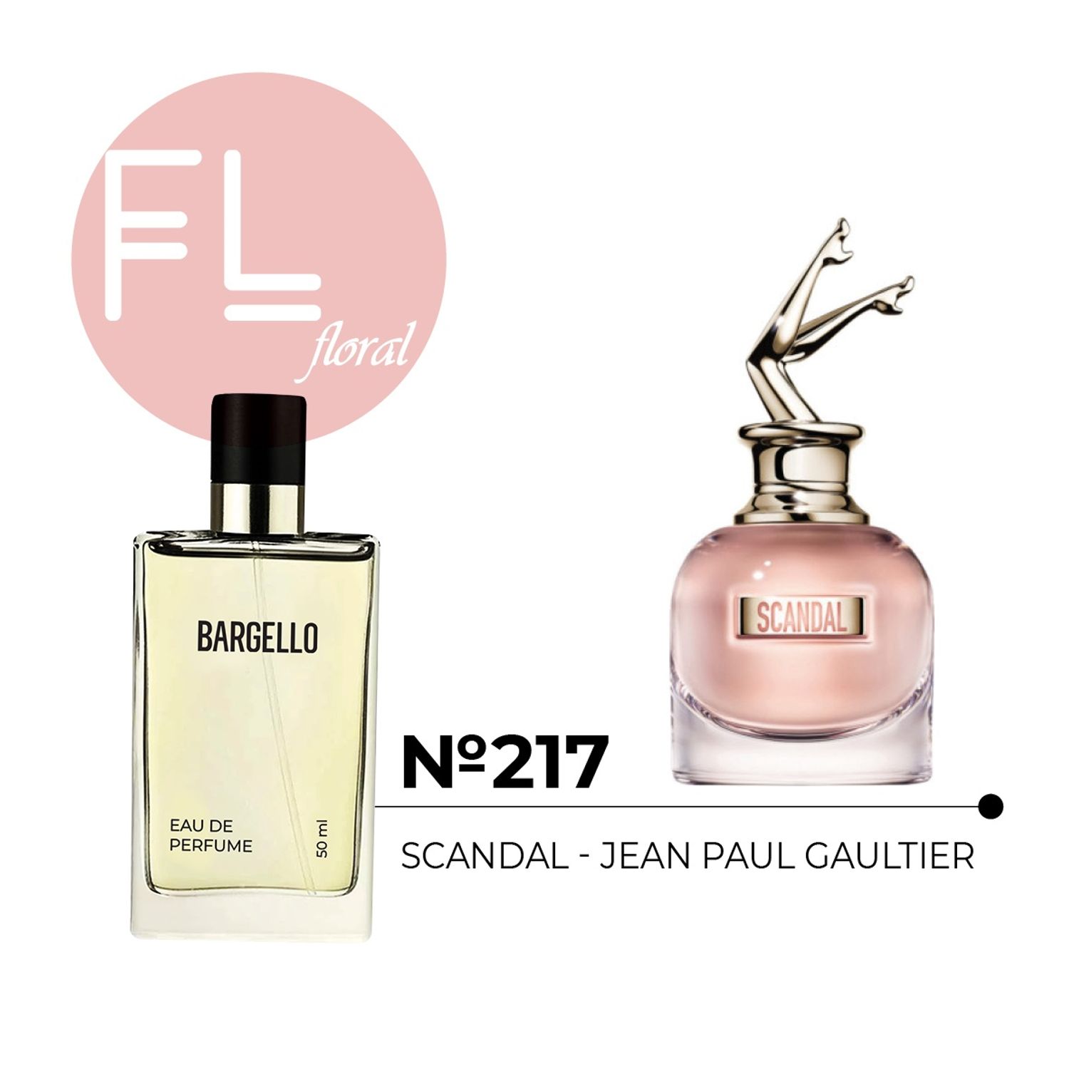 №217 for women 50 ml /Scandal - Jean Paul Gaultier/