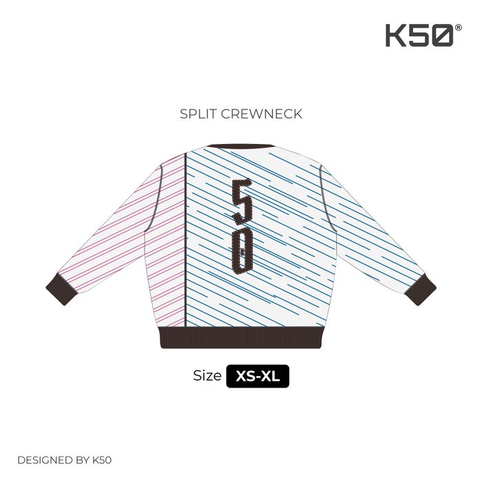 Split Crewneck - 108/104/Brwn