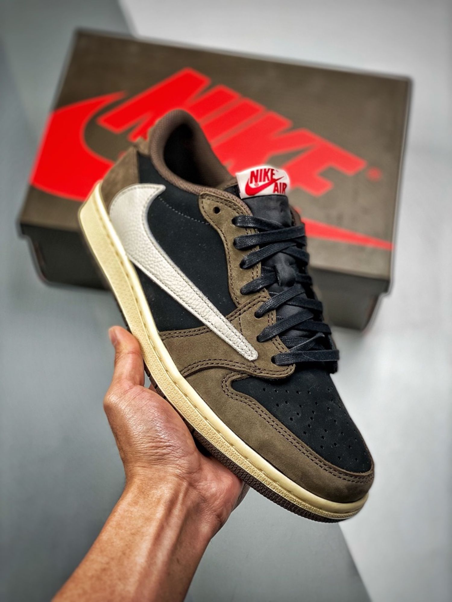 Fragment x Travis Scott x Air Jordan 1 Low “Mocha”