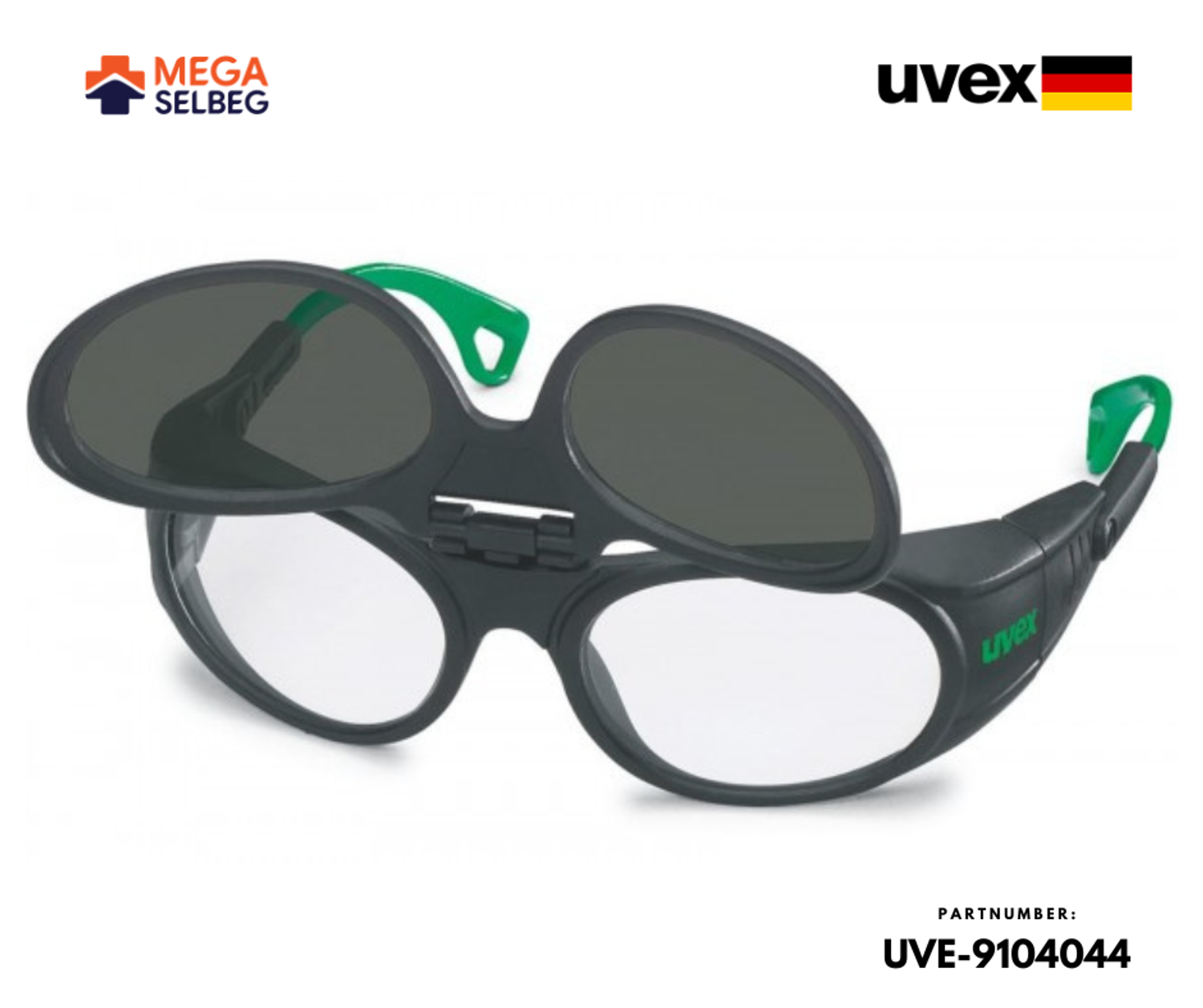 UVEX 9104044 гагнуурын шил сөхөгддөг