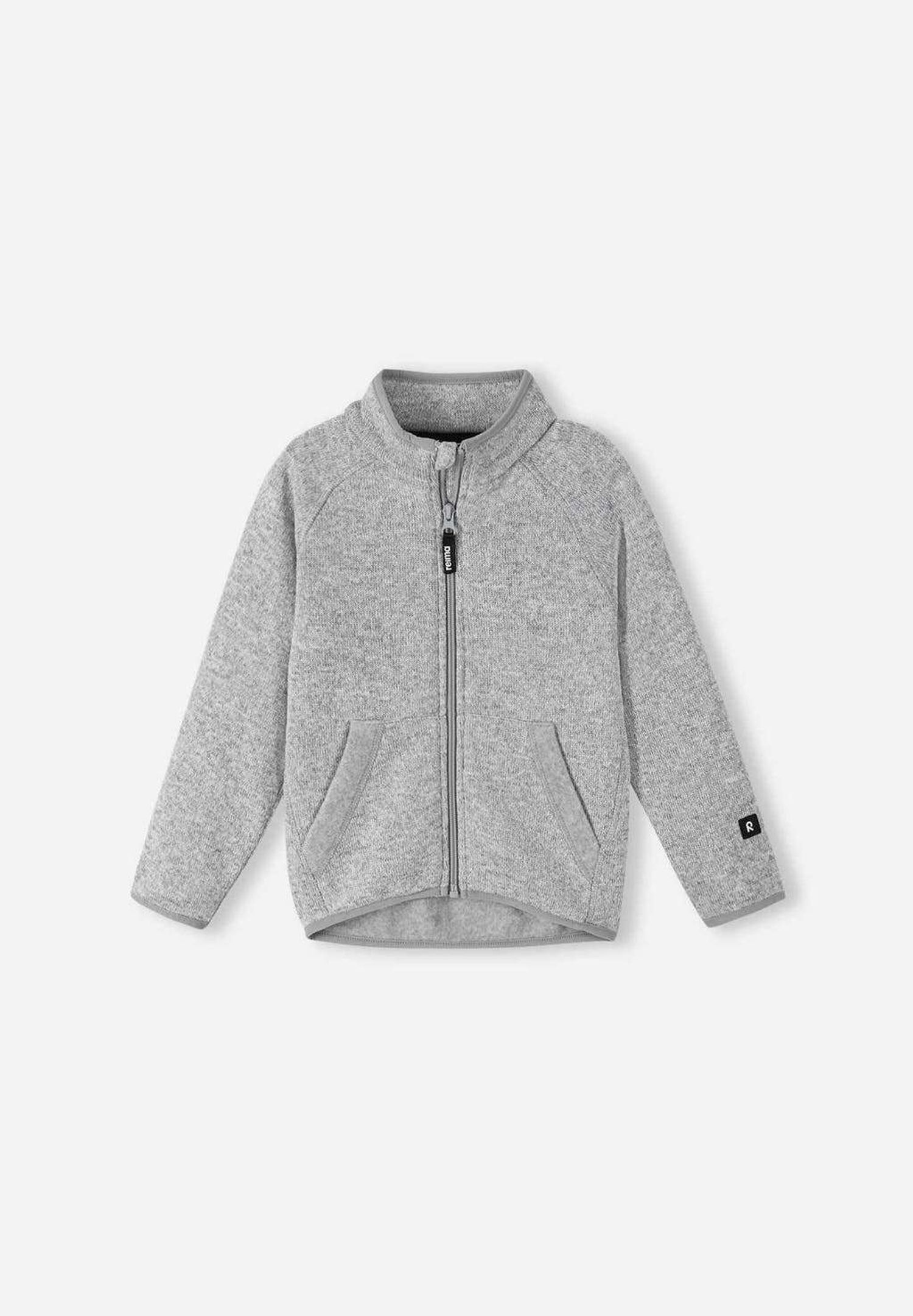 Fleece sweater, Hopper Melange grey