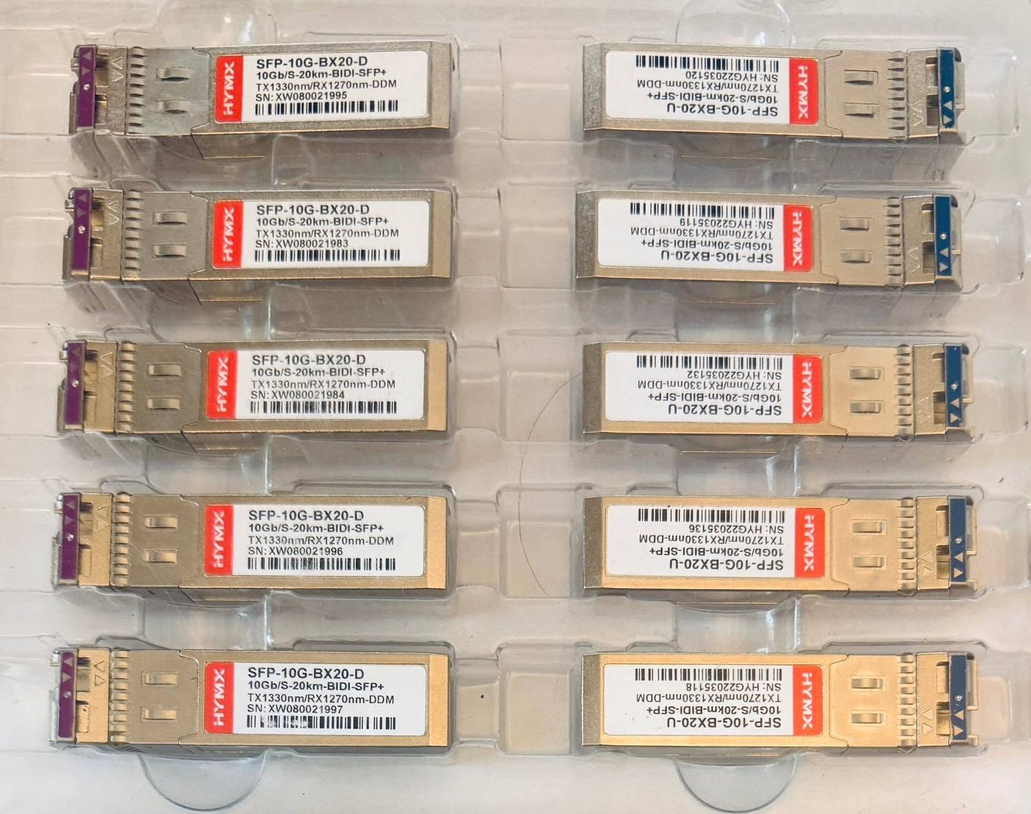 HYMX SFP-10G-BX20-D 10Gb/s-20km Transceiver Module