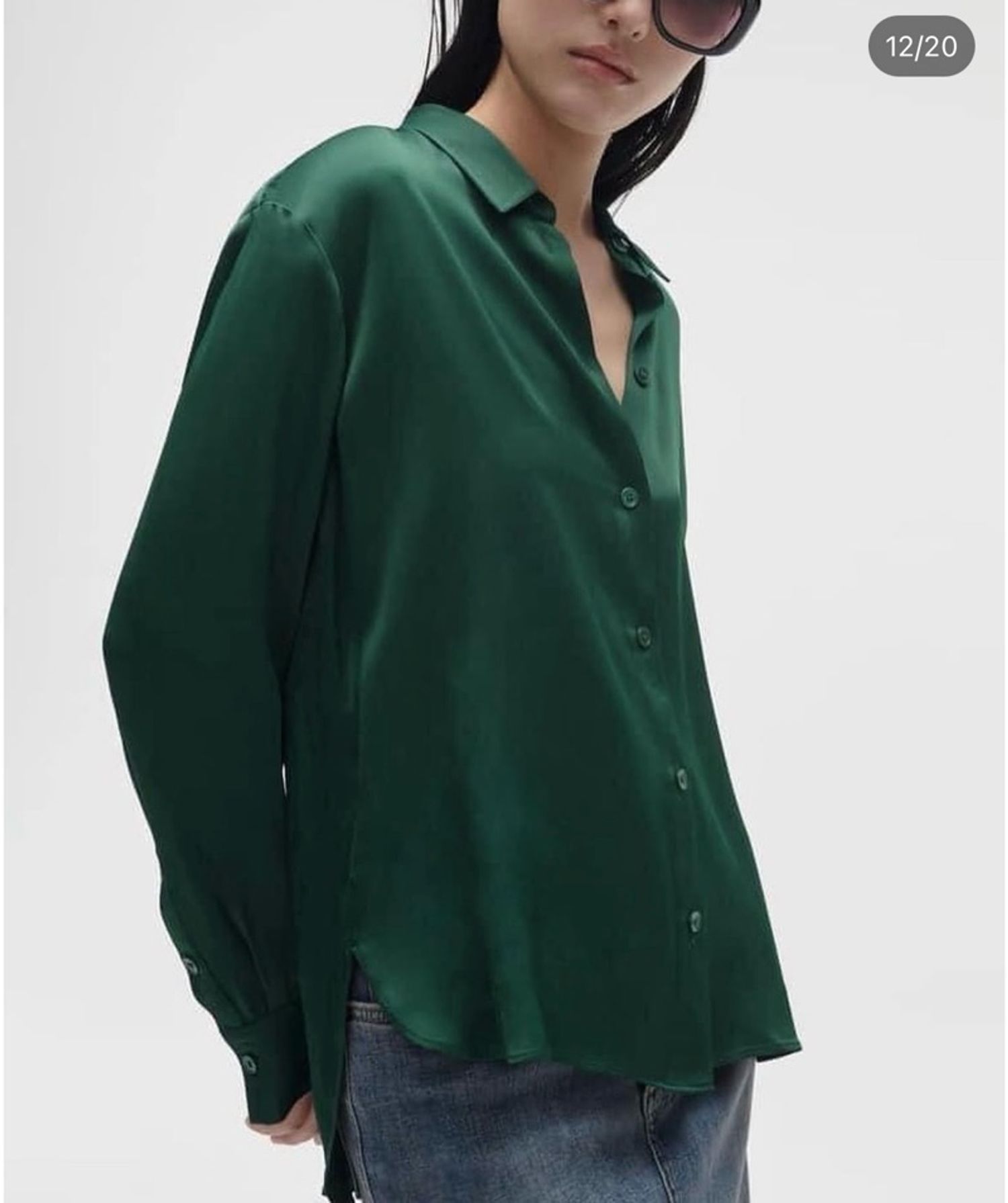 Zara silk shirt