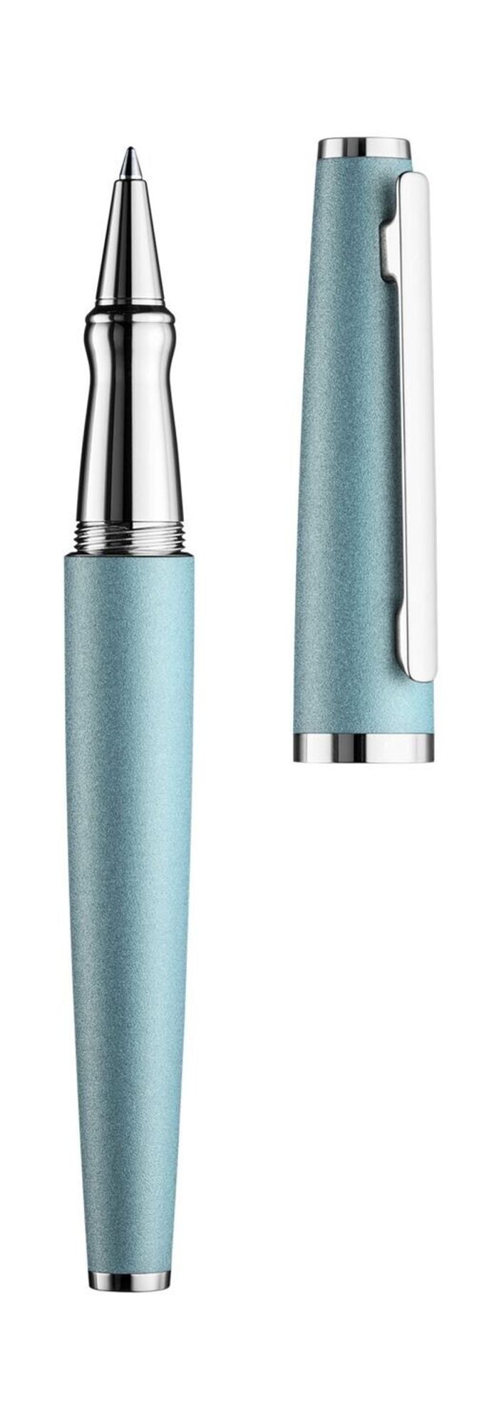 Otto-Hutt Design 06 Rollerball,arctic blue matt, fittings platinum plated